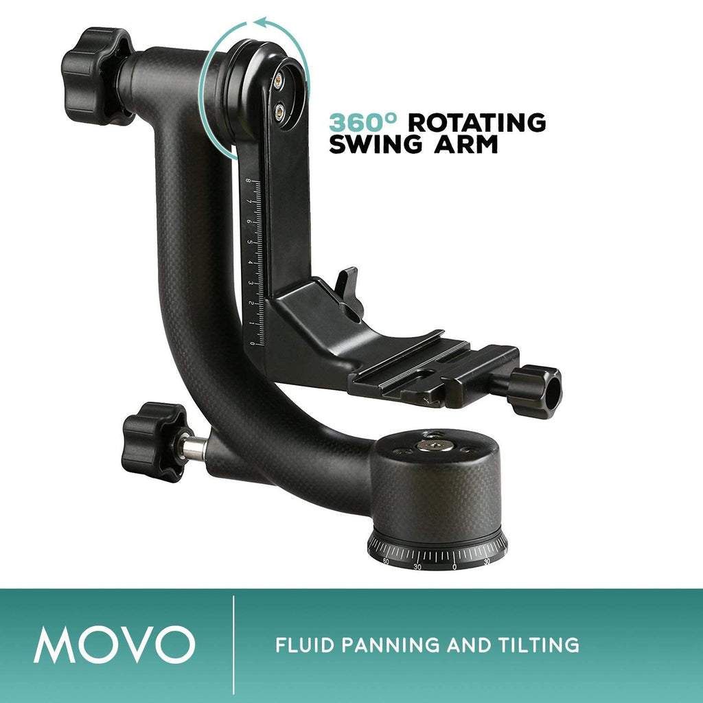 Movo GH800 MKII Carbon Fiber Gimbal Tripod Head