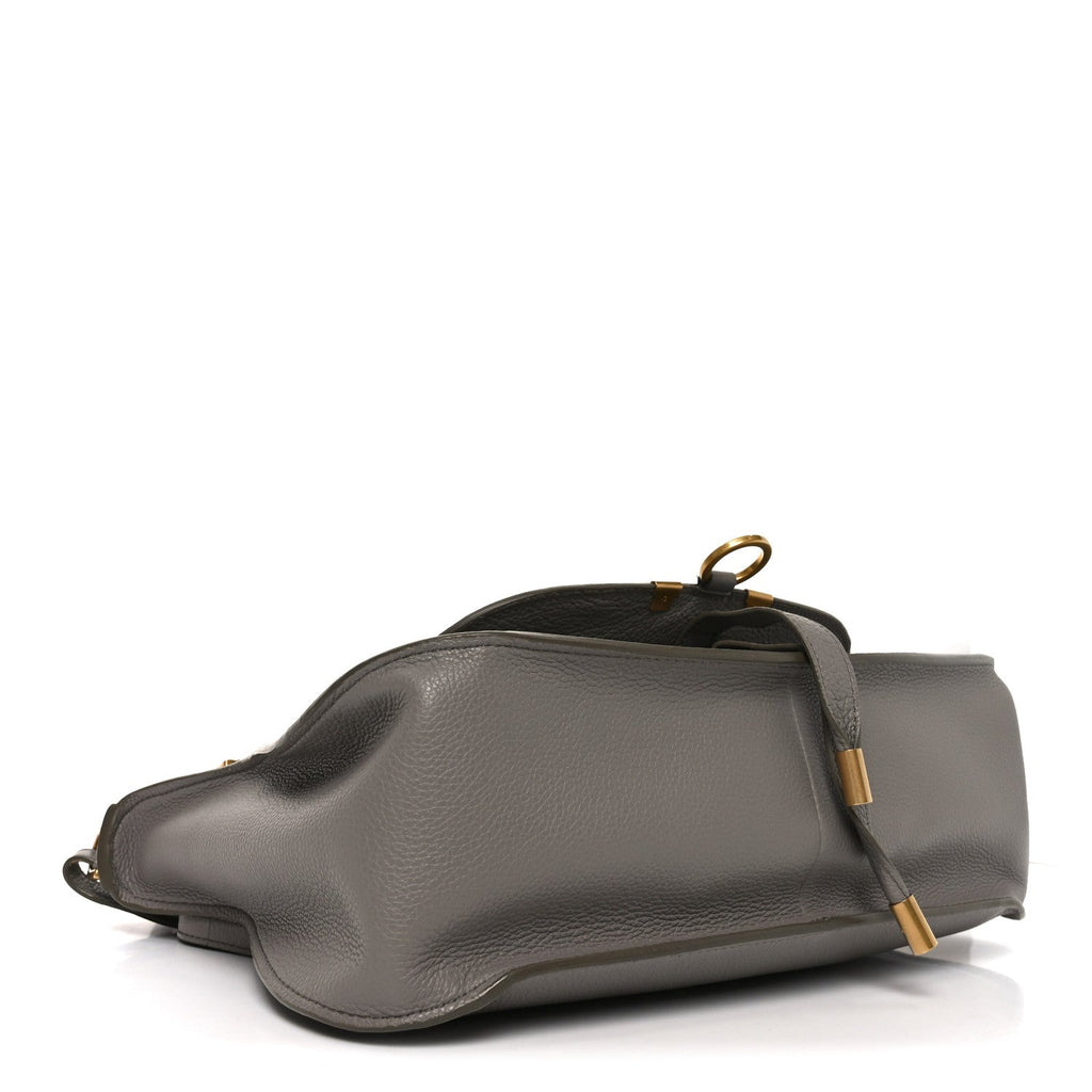 Calfskin Small Marcie Satchel Cashmere Grey