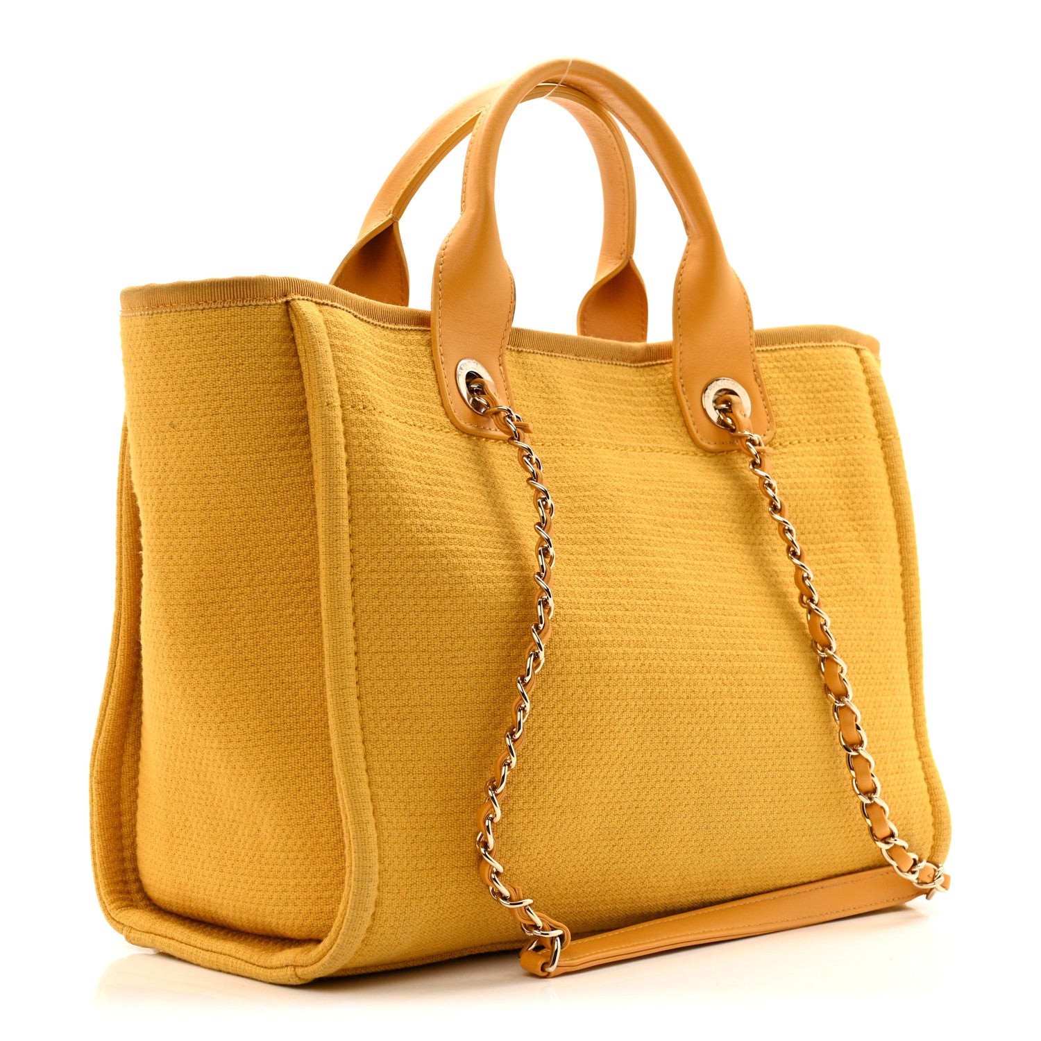 Mixed Fibers Small Deauville Tote Yellow