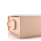 Vitello Fluffy Logo Horizontal Box Crossbody Bag Rosa Quarzo Black