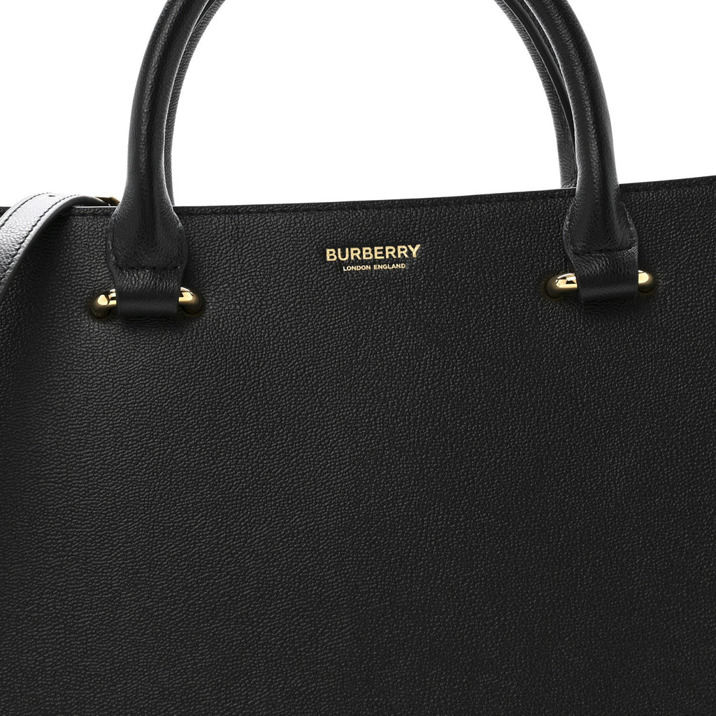 Calfskin Mega Check Small Banwell Tote Black