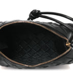 Nappa Intrecciato Mini Loop Camera Bag Black