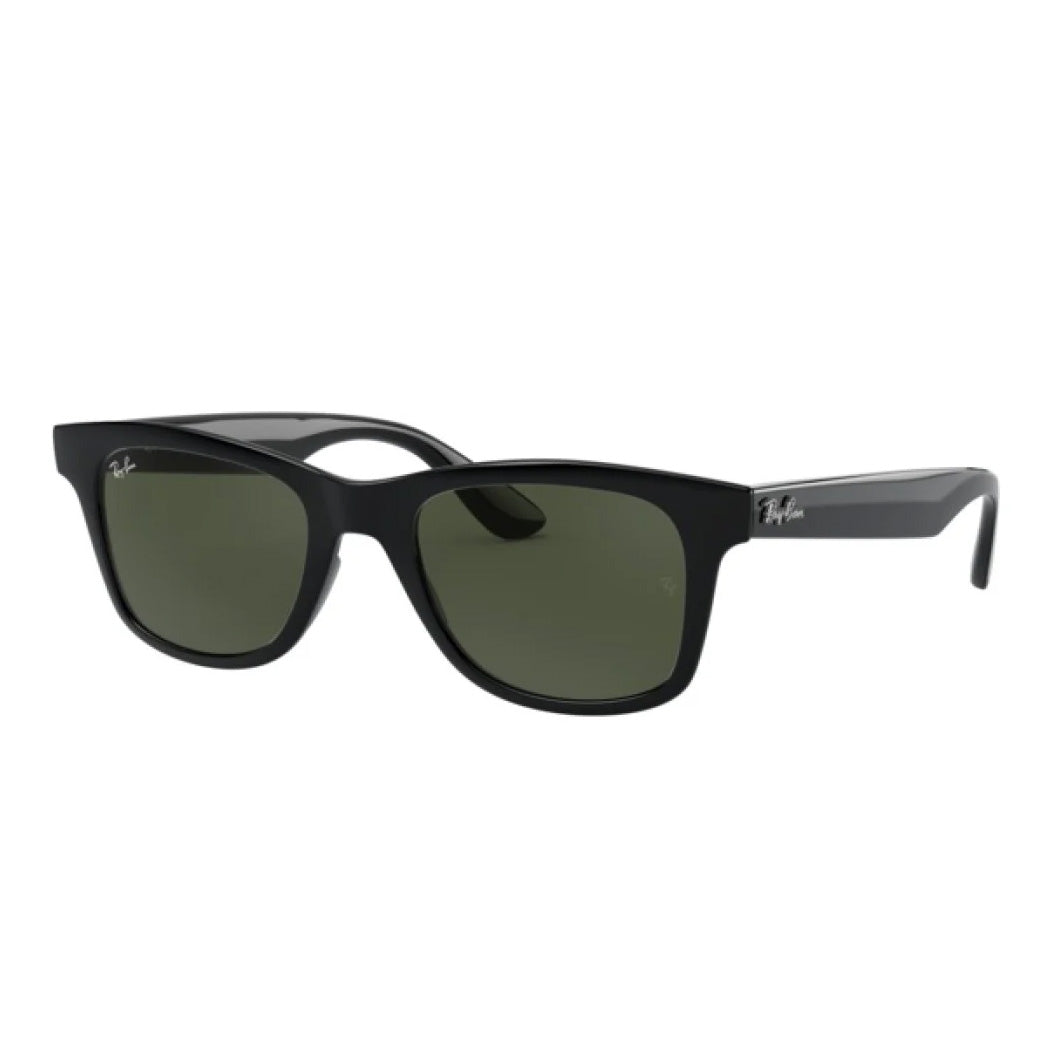 Ray-Ban Black Green Square Sunglasses RB4640F