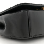 Lambskin Quilted Chain To Chain Flap Black