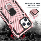 Iphone 12 Pro Max Kickstand Anti-Shock And Anti Falling Case In Rose Gold