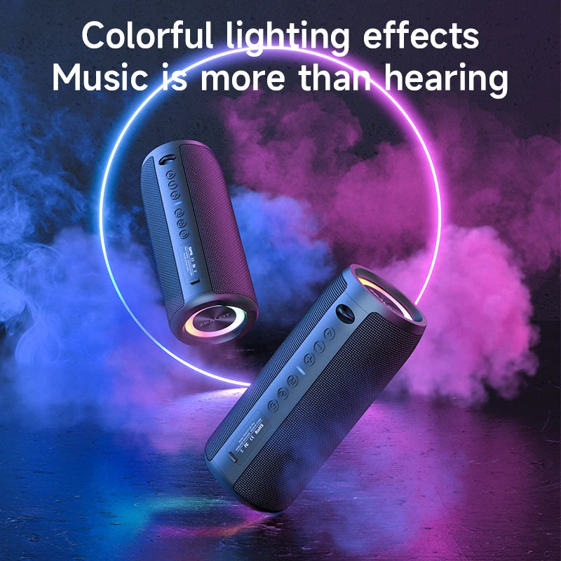 S51Pro High-Power 40W Bluetooth Speaker with 3D Stereo Bass, Portable IPX5 Waterproof Design, TWS Compatible Boom Box