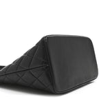 Caviar Quilted Medallion Tote Black
