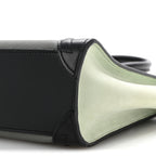 Baby Grained Calfskin Nano Tri-Color Luggage Zinc Almond