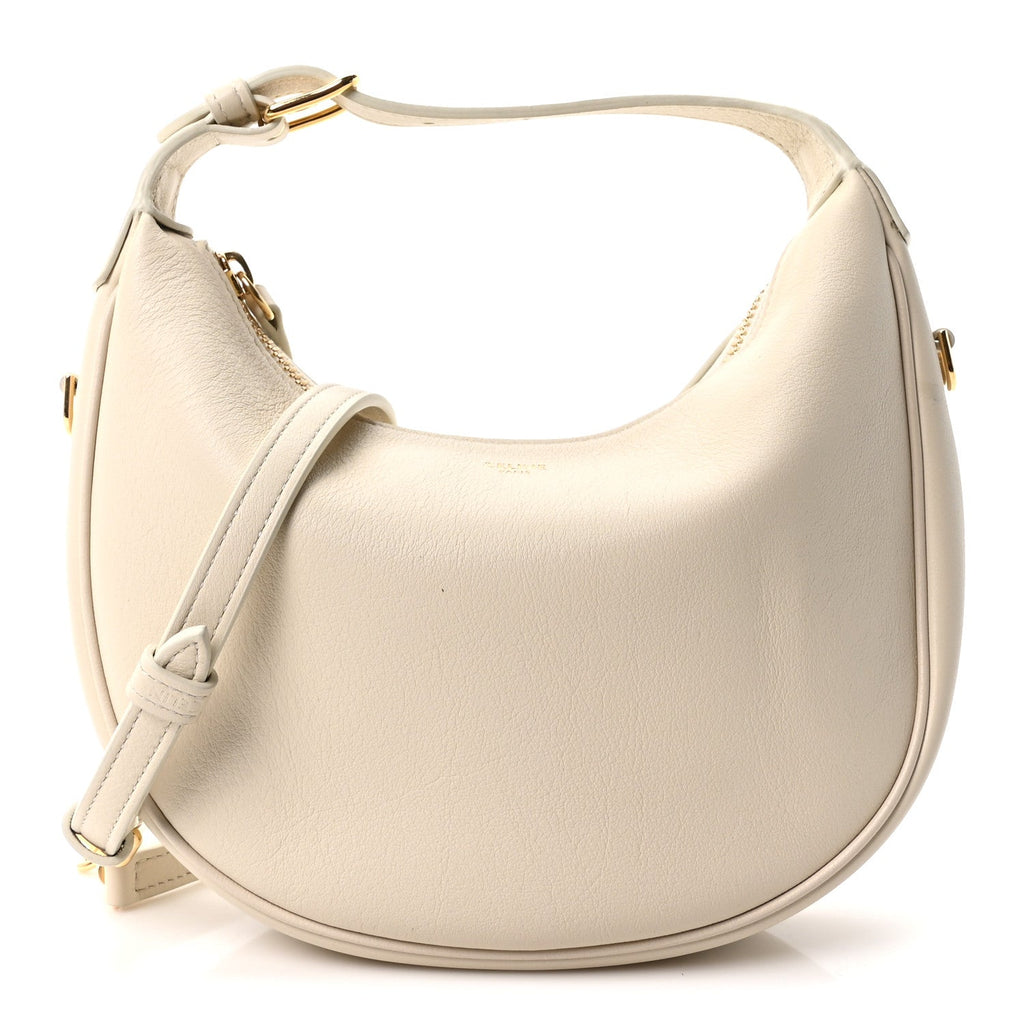 Supple Grained Calfskin Teen Lulu Shoulder Bag Rice