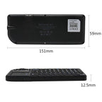 2.4G Mini Wireless Keyboard with Touchpad Mouse, Lightweight Portable Wireless Keyboard Controller with USB Receiver Remote Control for Windows/Mac/Android/PC/Tablet/TV/Xbox/PS3