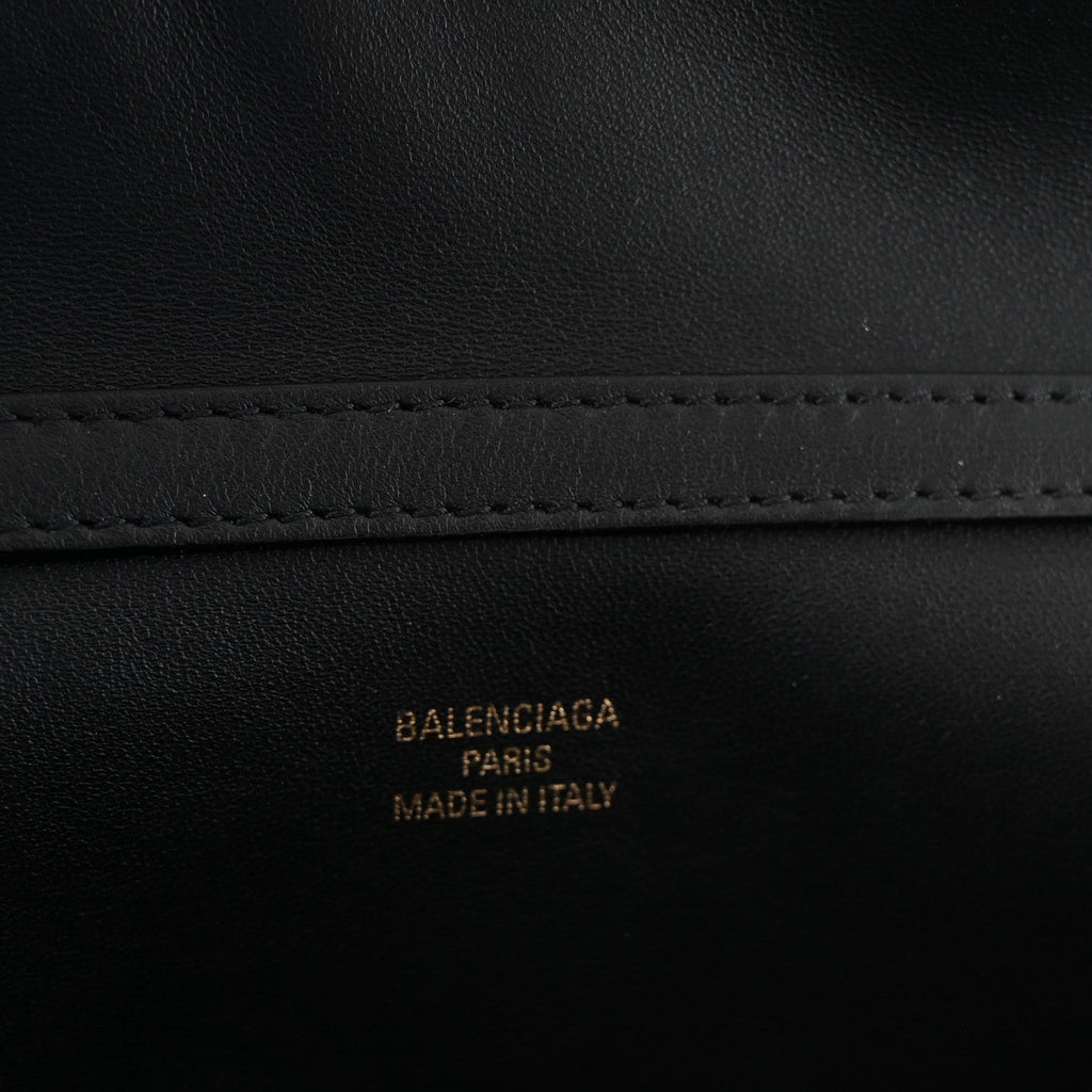 Smooth Calfskin Large Rodeo Top Handle Handbag Black