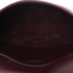 Patent Calfskin Mini Voltaire Top Handle Bag Dark Wine