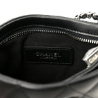 Lambskin Quilted Uniform Crossbody Bag Black