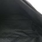 Lambskin Quilted Medium Loulou Puffer Monogram Chain Satchel Black