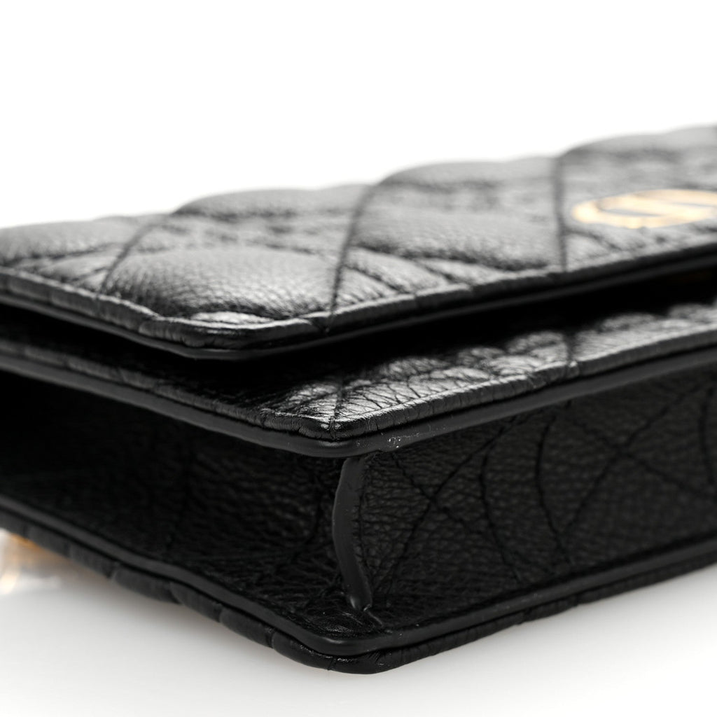 Supple Calfskin Caro Belt Bag Black
