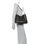 Triomphe Canvas Calfskin Shopper Tote Tan