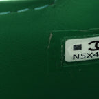 Shiny Aged Calfskin Quilted Mini Nano Kelly Shopper Green