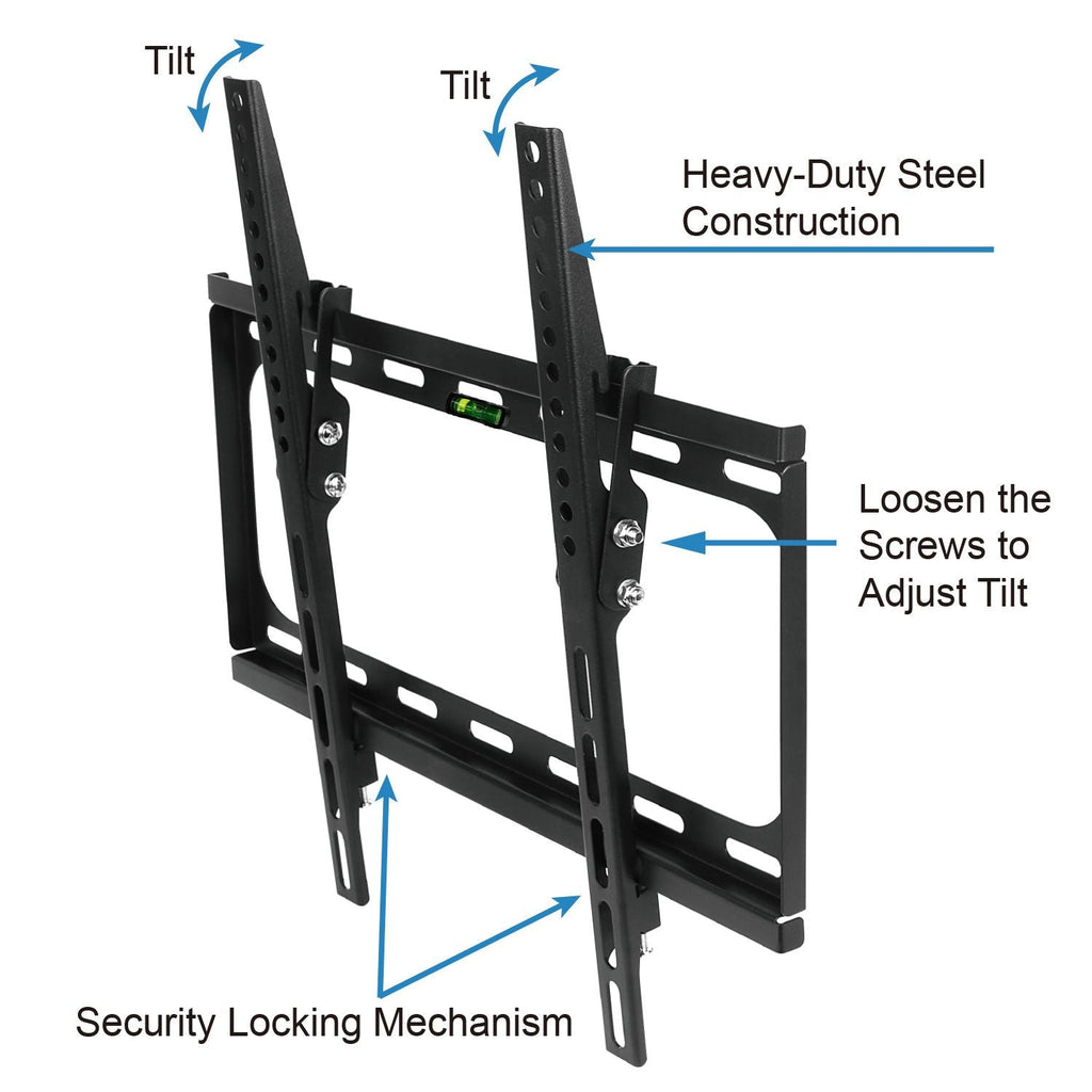 TV Wall Mount Tilt Dual Arm TV Mount Brackets Maximum VESA 400x400mm For 26-55in TVs