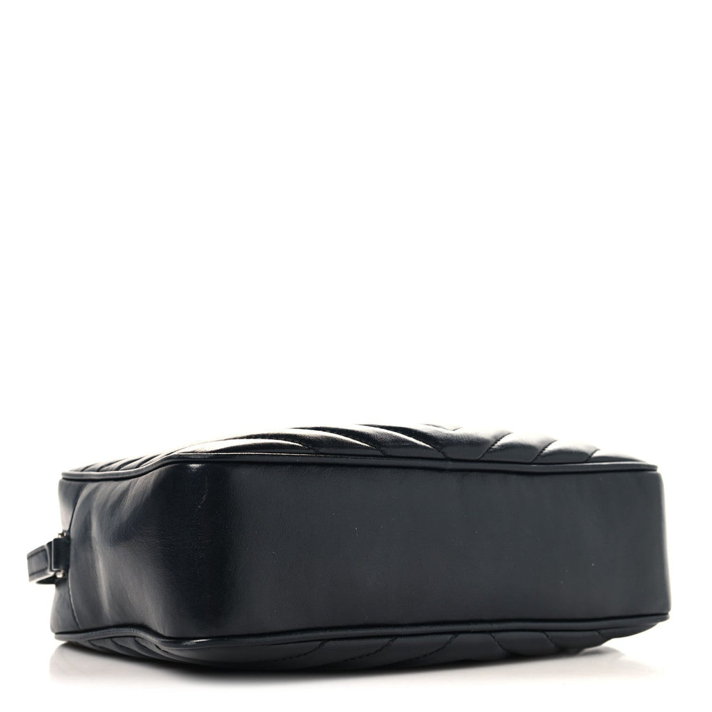 Calfskin Matelasse Monogram Lou Camera Bag Black