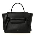 Grained Calfskin Micro Belt Bag Black