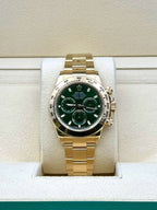 Rolex Yellow Gold  Daytona 40  - Green Stick Dial John Mayer - 116508 gri