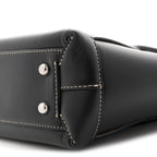French Calfskin Maxi Intrecciato Arco 33 Black