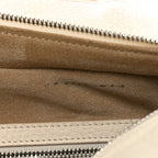 Grained Calfskin Medium Portfolio Tote Ivory