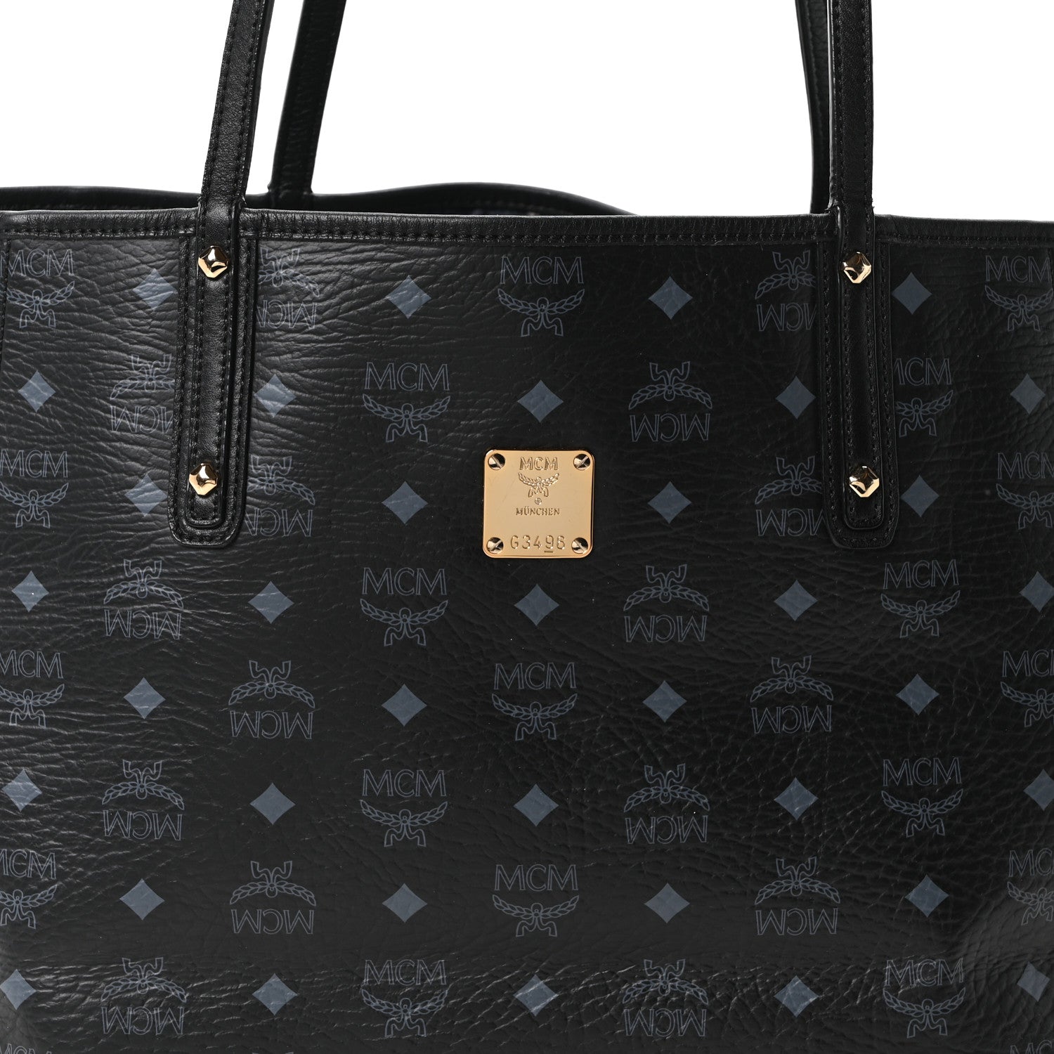 Visetos Large Project Reversible Shopper Tote Black
