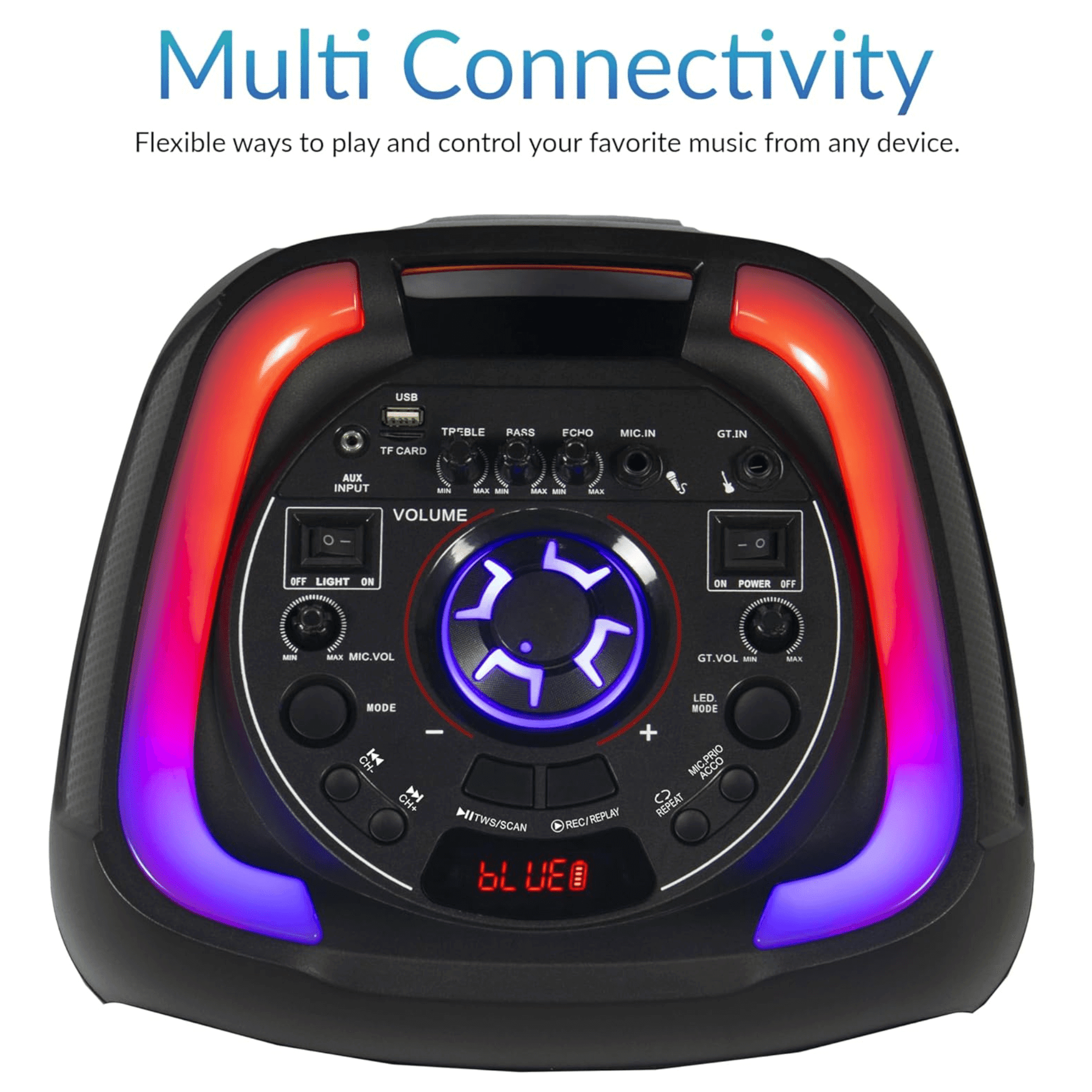 2x12-Inch Portable Bluetooth Party Speaker