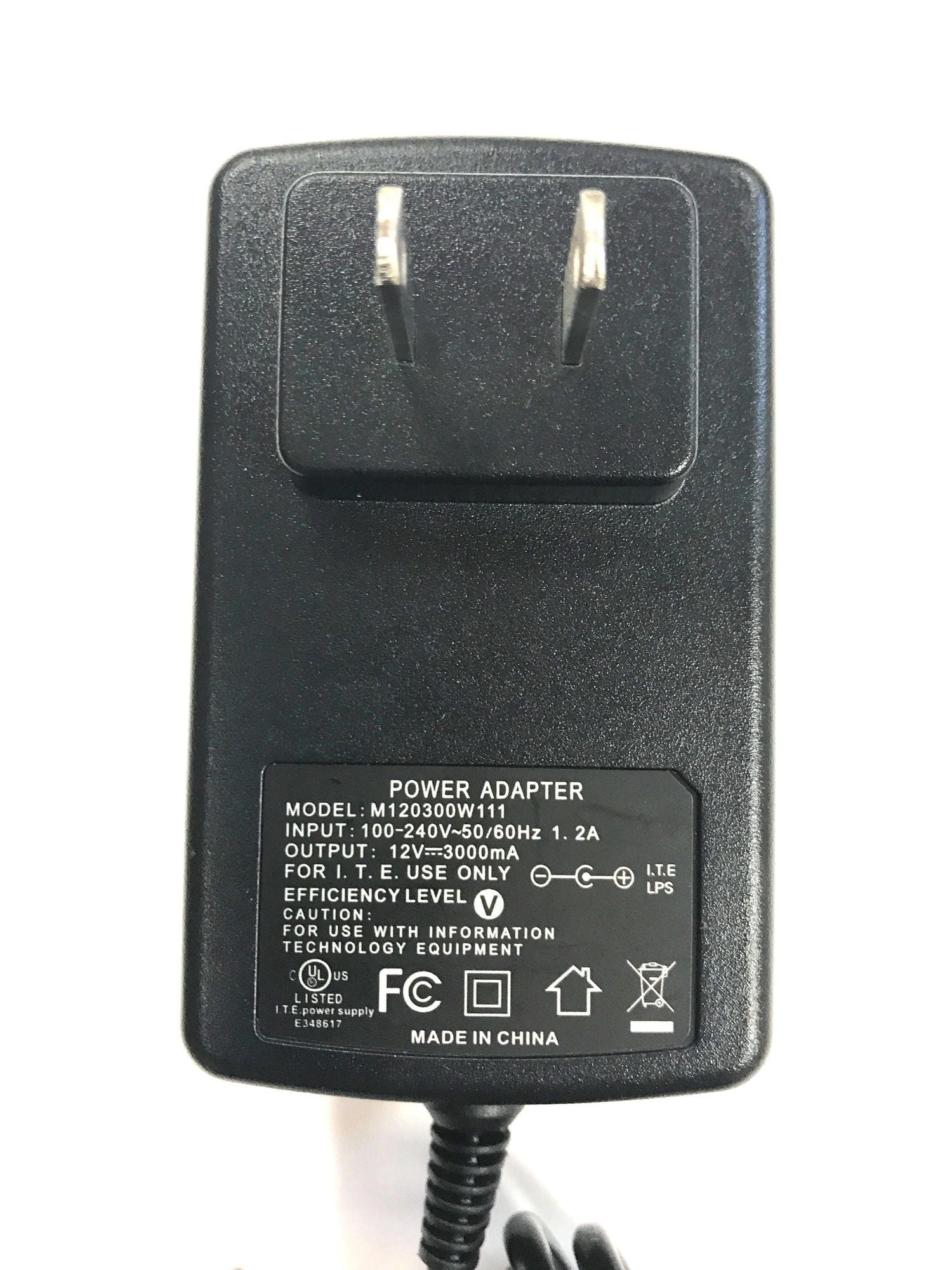 AC Adapter Power Supply Charger for LED LCD TVs and TV-DVD Televisions up to 15"