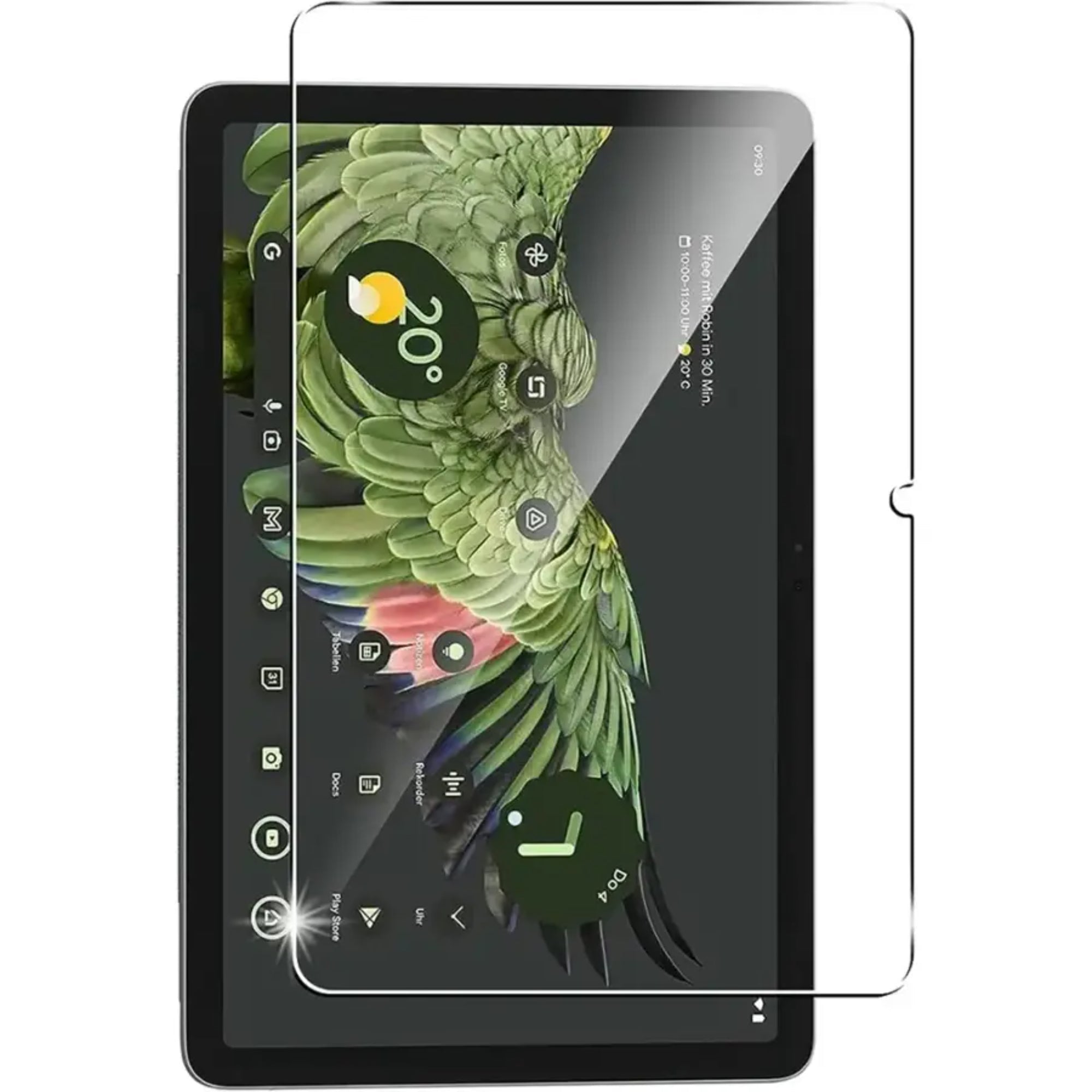 SAHARA - ZeroDamage Ultra Strong Tempered Glass Screen Protector for Google Pixel Tablet - Clear
