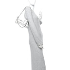 Nappa Vertical Matelasse Small Maxi Horsebit Chain Shoulder Bag Great White