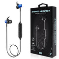 Magnetic Bluetooth Earphone Headset With Mic In Navy
