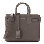 Grained Calfskin Baby Sac De Jour Fog