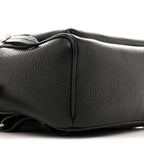 Pebbled Calfskin Soho Chain Backpack Black