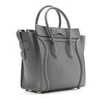Baby Drummed Calfskin Micro Luggage Kohl