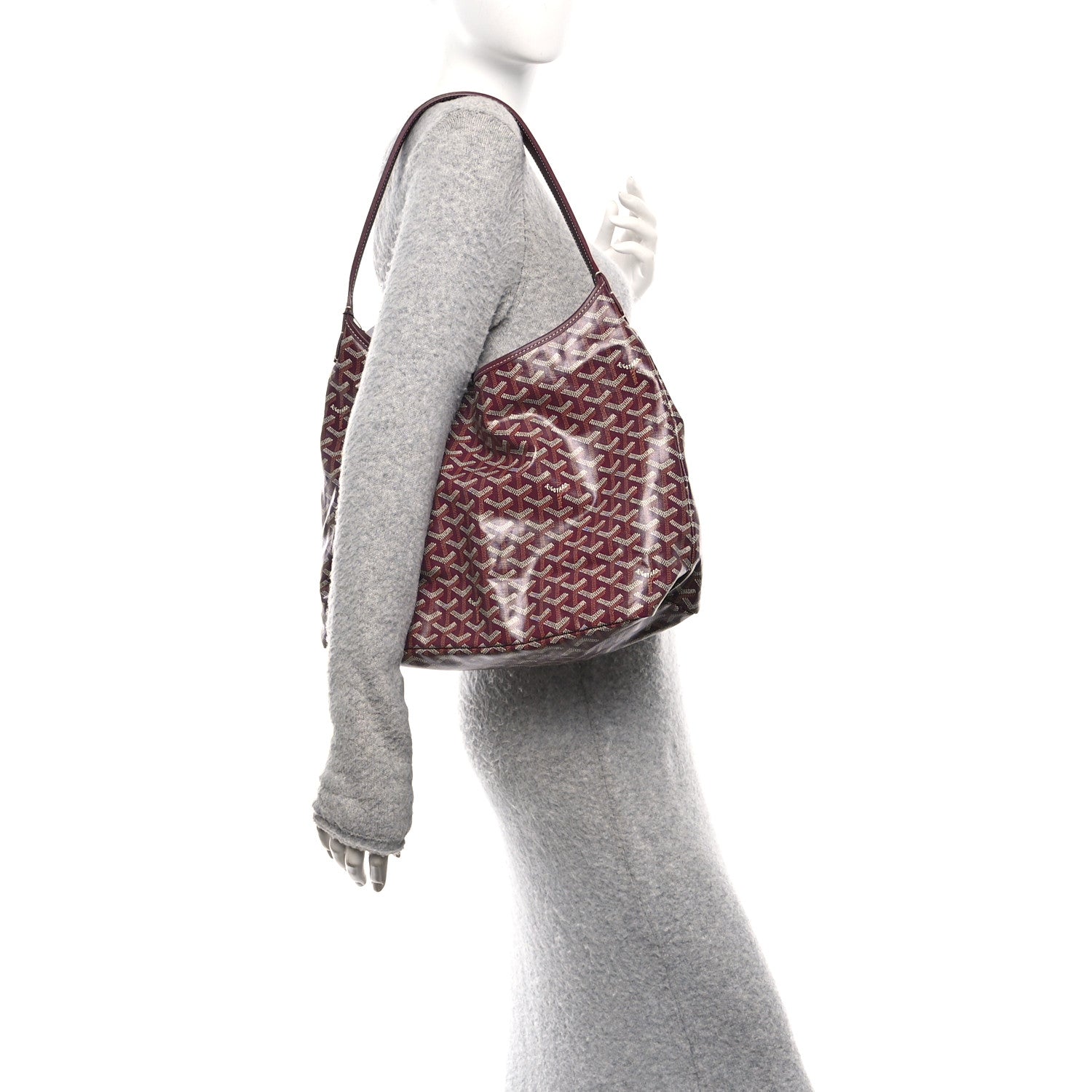 Goyardine Boheme Hobo Burgundy