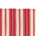 Canvas Embroidered Mykonos Large Striped Book Tote Red