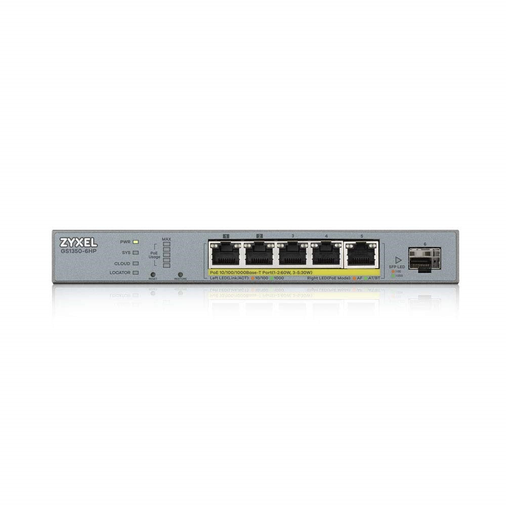 GS1350-6HP 5-Port Gigabit Smart