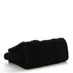 Polyester Cotton Medium The Teddy Traveler Tote Bag Black
