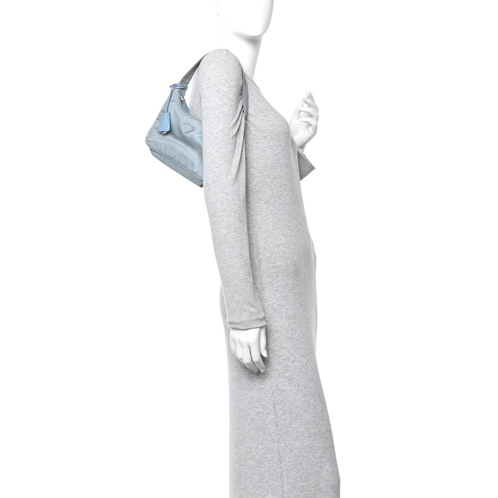 Tessuto Nylon Mini Re-Edition 2000 Bag Astrale