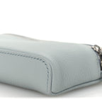 Grained Calfskin Extra Pocket Mini Pouch Minty Breeze