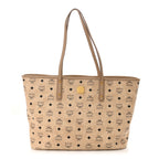 Visetos Medium Top Zip Shopper Tote Beige