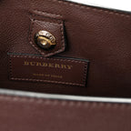 Grainy Calfskin Snakeskin Small Milton Satchel  Brown Natural
