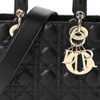 Lambskin Cannage Small My ABCDior Lady Dior Black