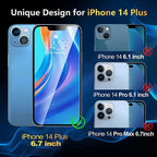 Entronix Anti-Spy Privacy Screen Protector Compatible with iPhone 14 Plus - 2-Piece Combo