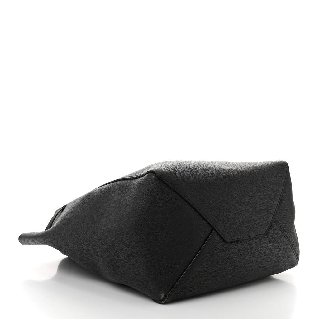 Soft Grained Calfskin Medium Belt Cabas Phantom Medium Grey