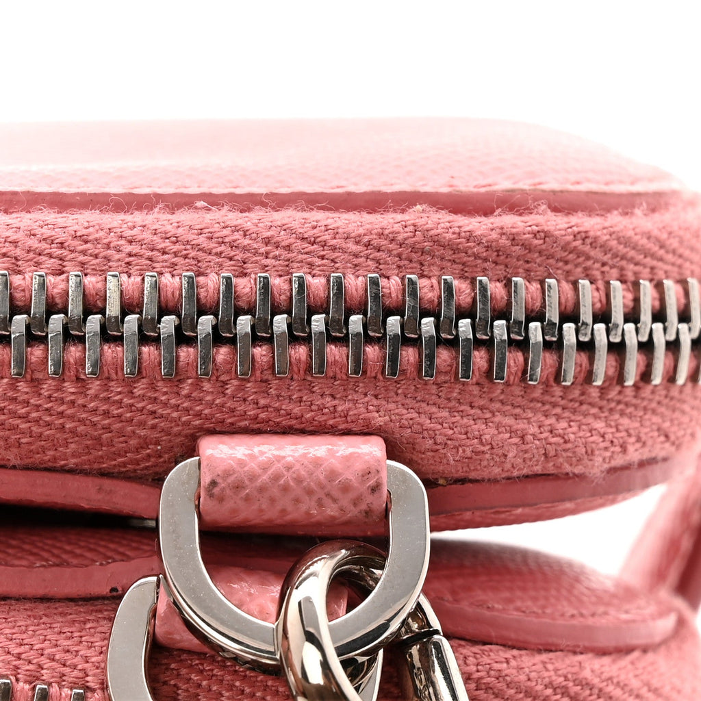 Saffiano Mini Triangle Crossbody Pouch Petalo