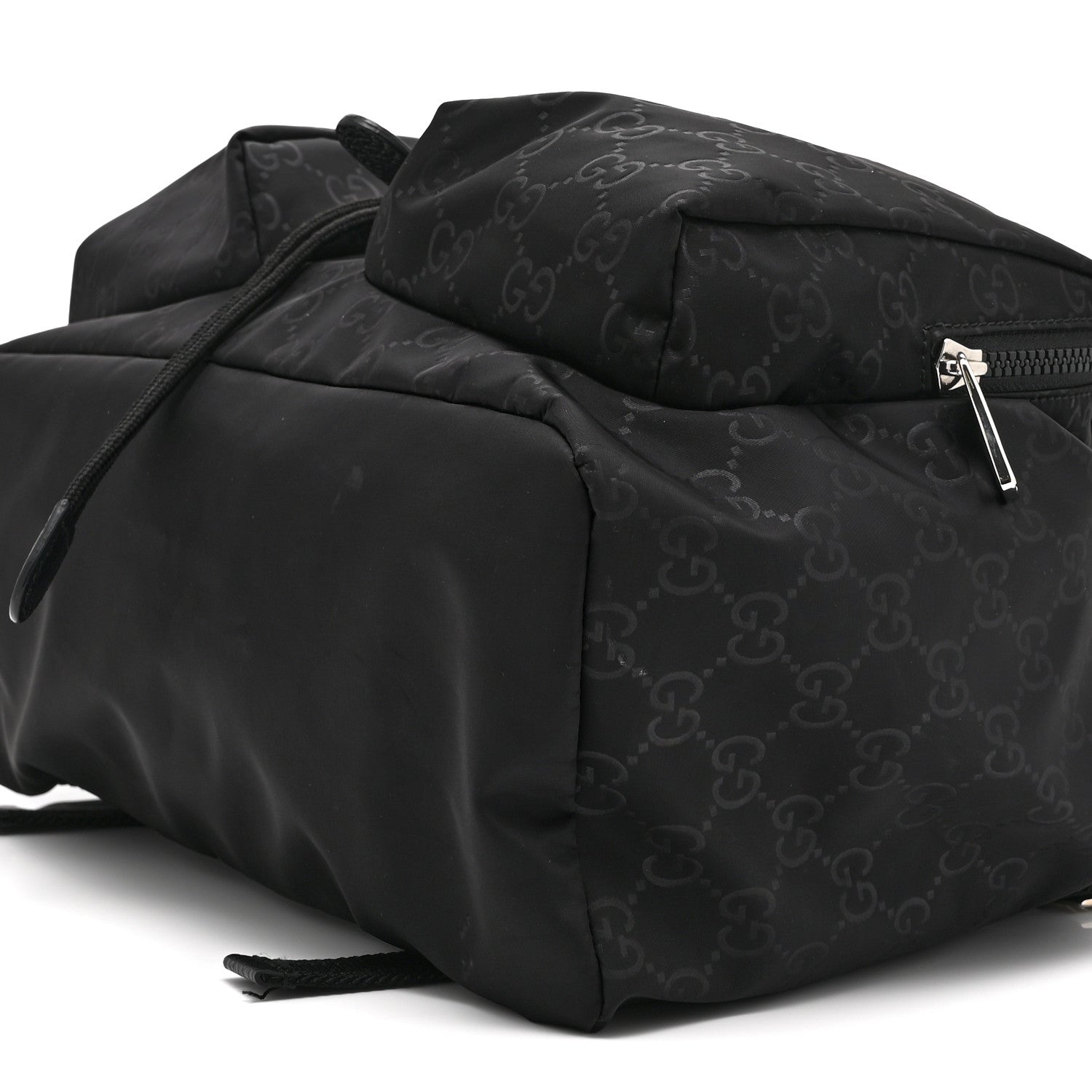 Nylon Monogram Small Single Buckle Backpack Black