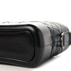 Aged Calfskin Quilted Small Gabrielle Hobo Black